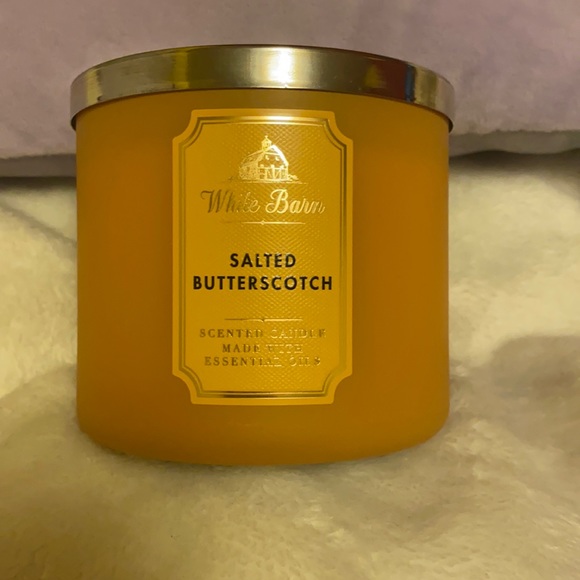 Bath & Body Works Accents Salted Butterscotch Candle Poshmark